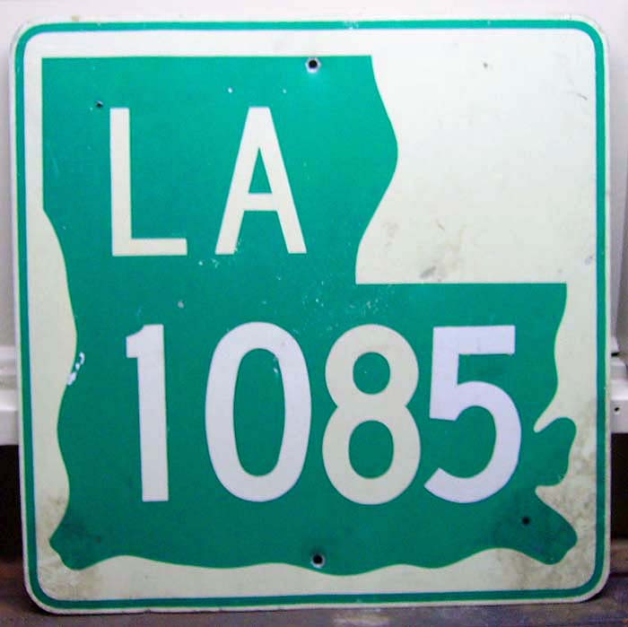 Louisiana State Highway 1085 sign.