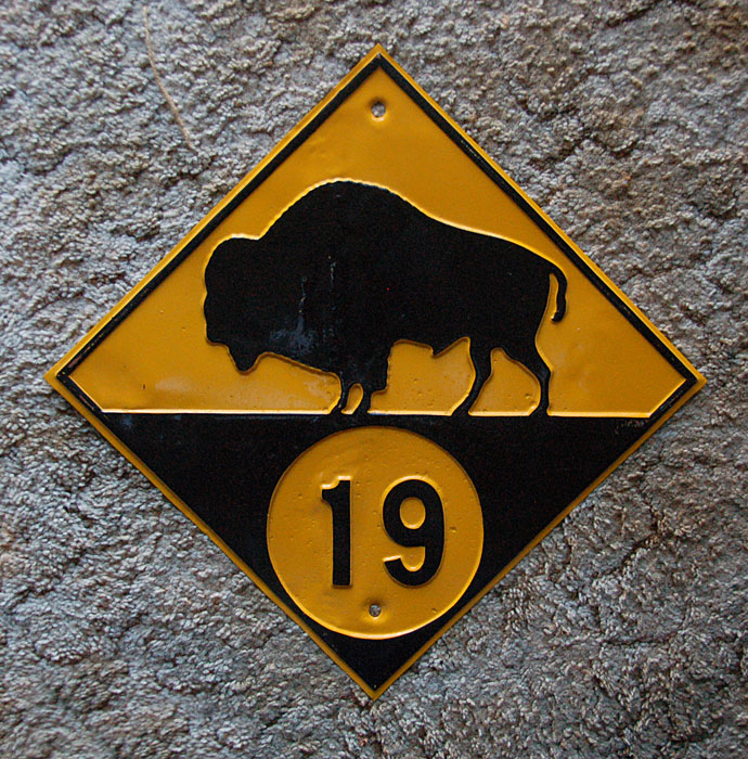 Manitoba Provincial Highway 19 sign.