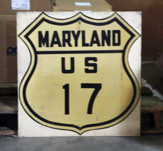 Maryland U.S. Highway 17 sign.