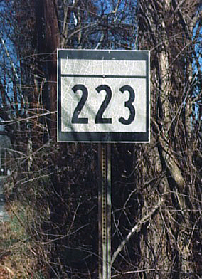 Maryland State Highway 223 sign.