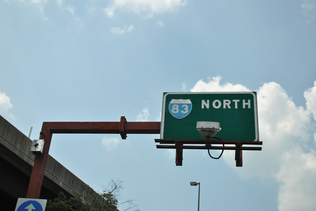 Maryland Interstate 83 sign.