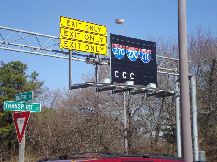 Maryland Interstate 270 sign.