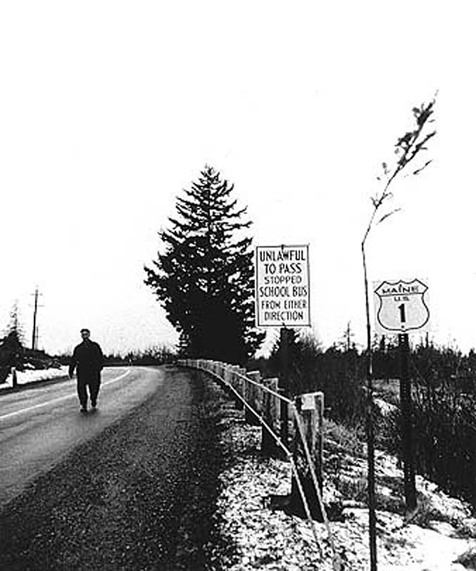 Maine U.S. Highway 1 sign.