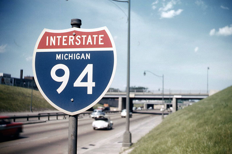Michigan Interstate 94 sign.