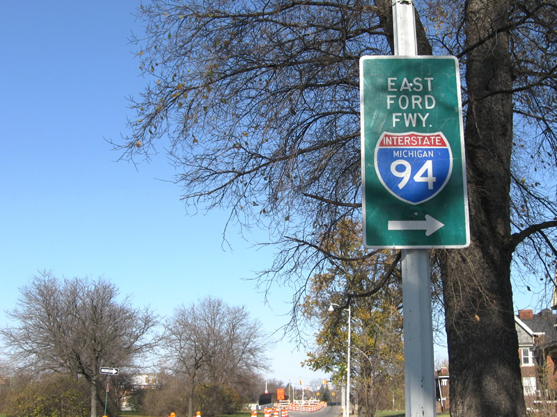 Michigan Interstate 94 sign.
