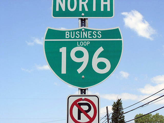 Michigan Interstate 196 sign.