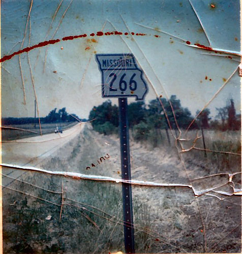 Missouri State Highway 266 sign.