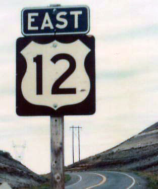 Montana U.S. Highway 12 sign.
