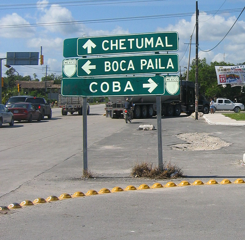 Mexico Federal Highway 0 sign.