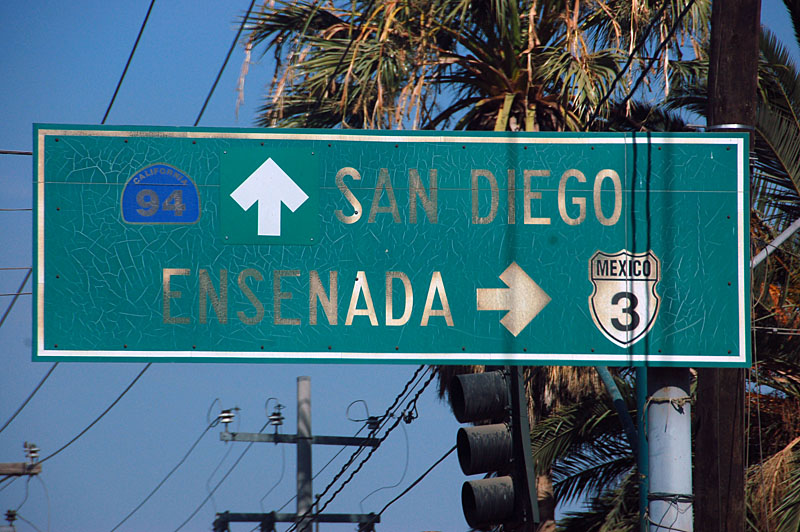 Mexico Federal Highway 3 sign.