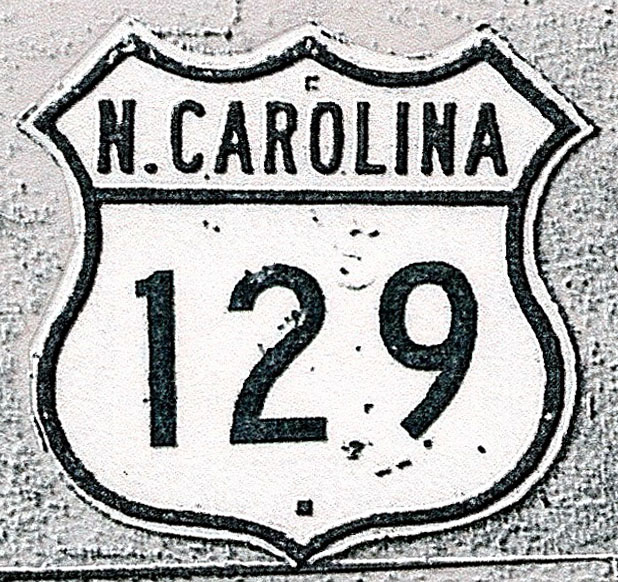 North Carolina U.S. Highway 129 sign.