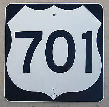 North Carolina U.S. Highway 701 sign.
