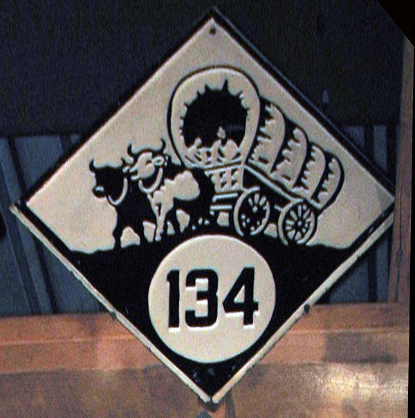 Nebraska State Highway 134 sign.