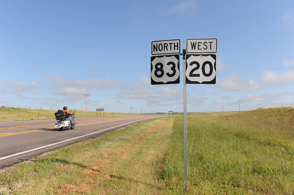 Nebraska - U.S. Highway 20 and U.S. Highway 83 sign.