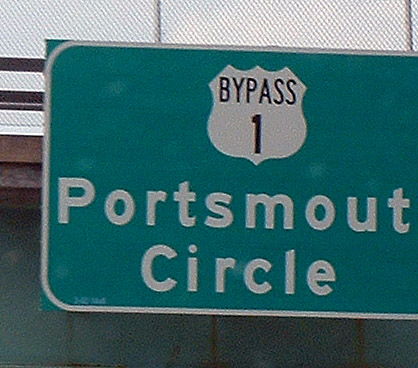 New Hampshire bypass U. S. highway 1 sign.