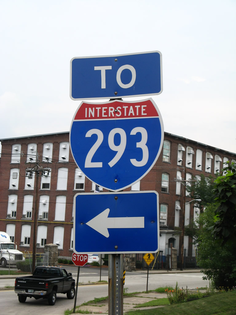 New Hampshire Interstate 293 sign.