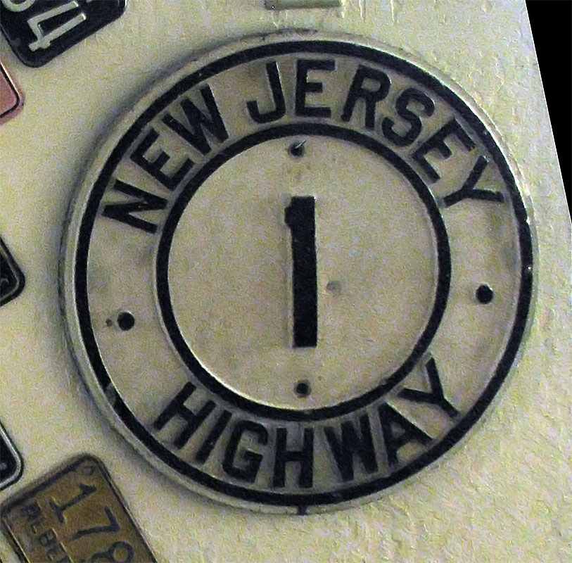 New Jersey State Highway 1 sign.