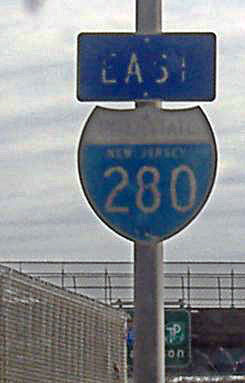 New Jersey Interstate 280 sign.