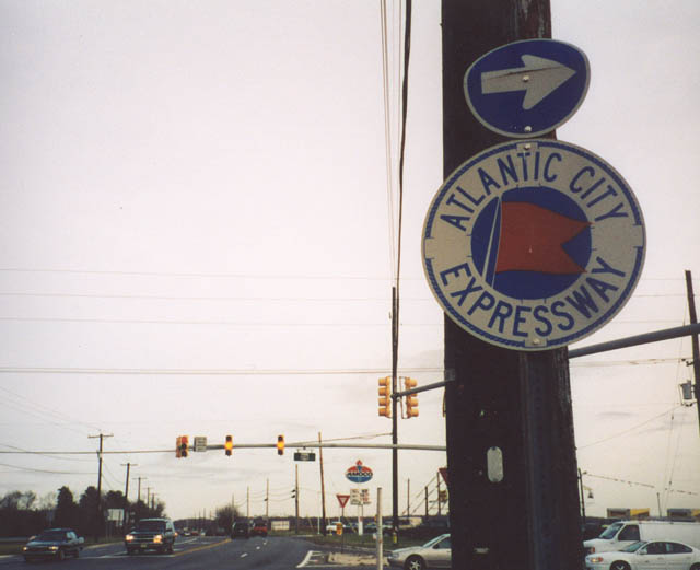 New Jersey Atlantic City Expressway sign.