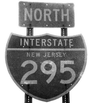 New Jersey Interstate 295 sign.