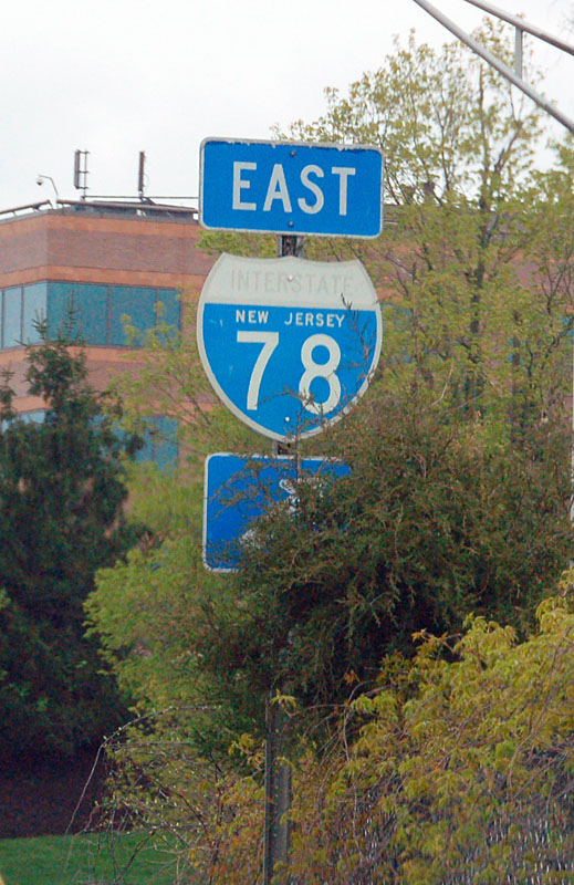 New Jersey Interstate 78 sign.