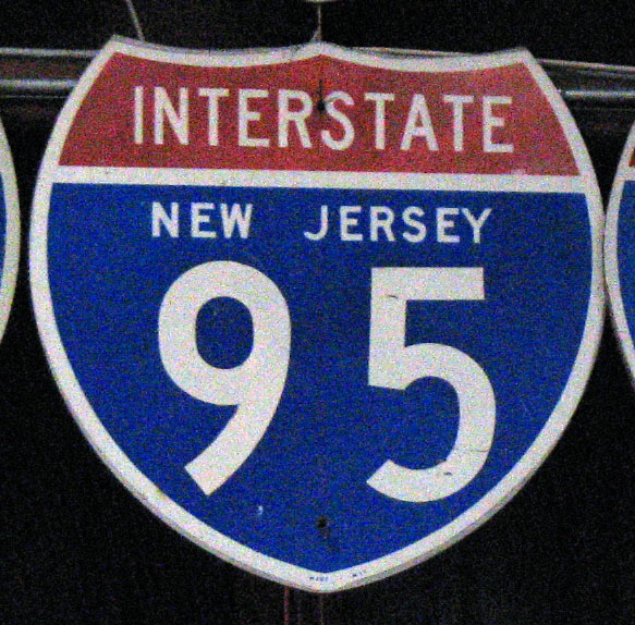 New Jersey Interstate 95 sign.