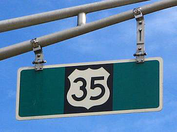 New Jersey U.S. Highway 35 sign.