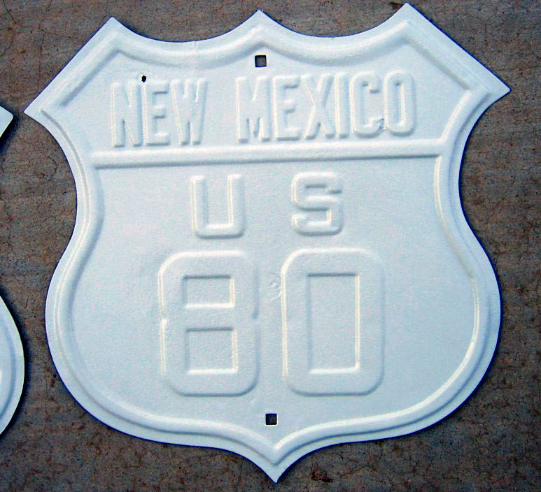 New Mexico U.S. Highway 80 sign.