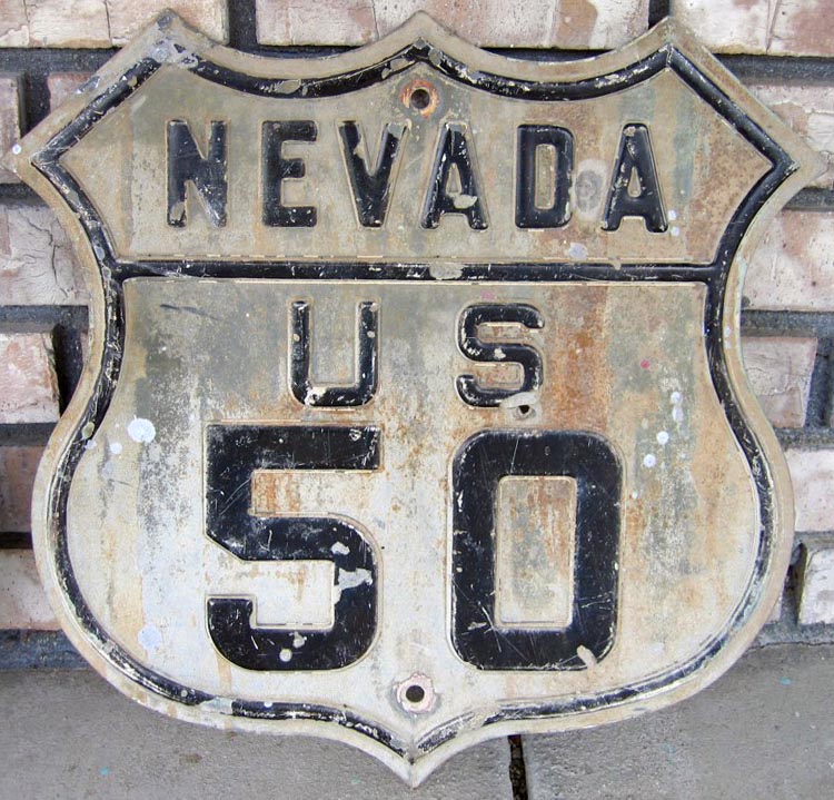 Nevada U.S. Highway 50 sign.