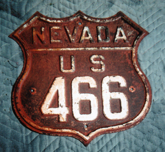 Nevada U.S. Highway 466 sign.