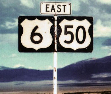 Nevada - U.S. Highway 50 and U.S. Highway 6 sign.