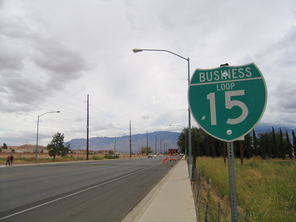 Nevada business loop 15 sign.