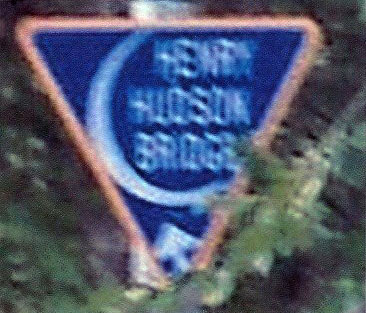 New York Henry Hudson Bridge sign.