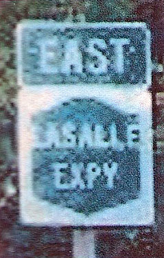 New York Lasalle Expressway sign.