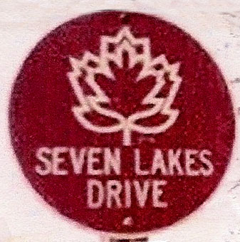 New York Seven Lakes Drive sign.
