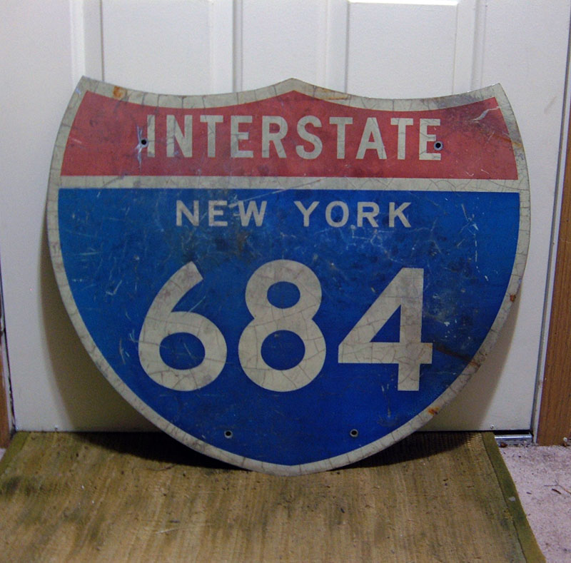 New York Interstate 684 sign.