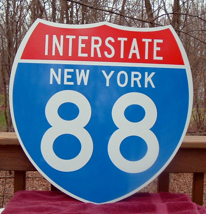New York Interstate 88 sign.