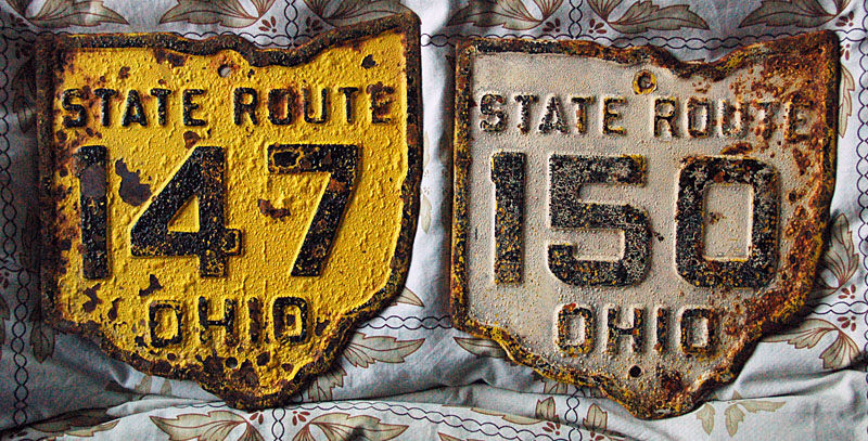 Ohio - State Highway 150 and State Highway 147 sign.