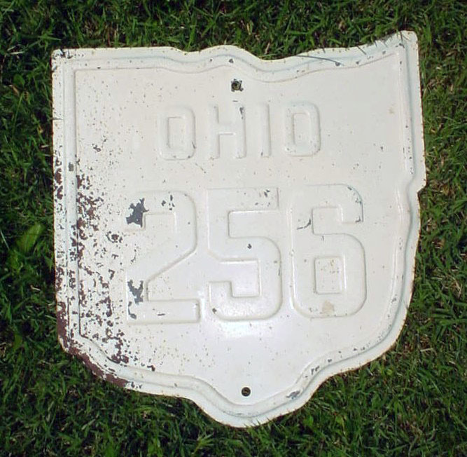 Ohio State Highway 256 sign.