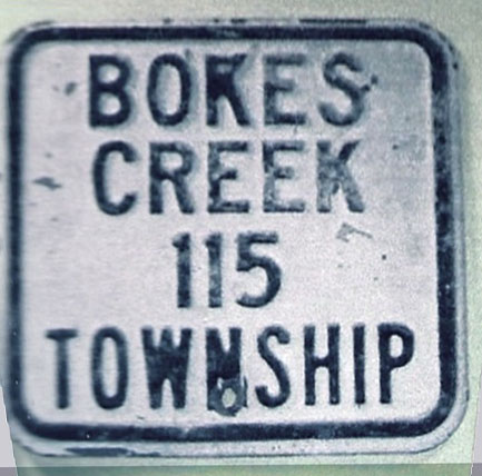 Ohio Bokes Creek Township route 143 sign.
