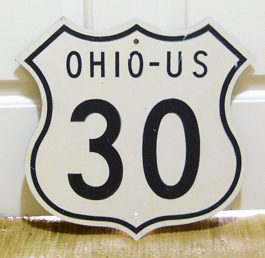 Ohio U.S. Highway 30 sign.