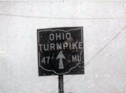 Ohio Ohio Turnpike sign.