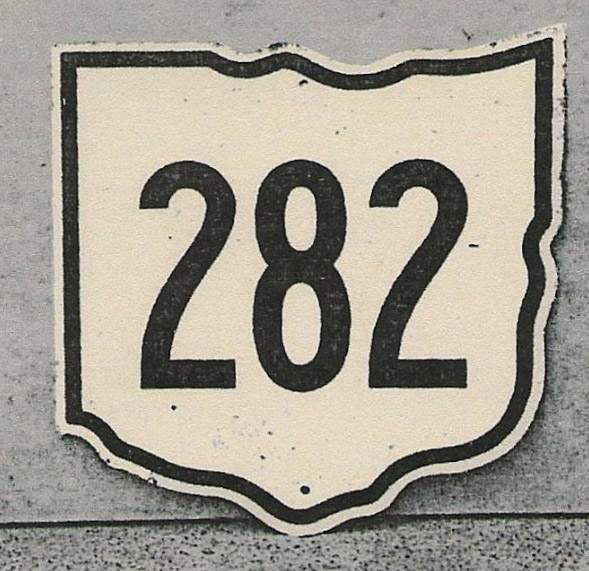 Ohio State Highway 282 sign.
