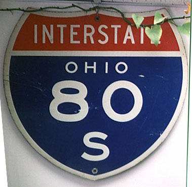 Ohio Interstate 80S sign.