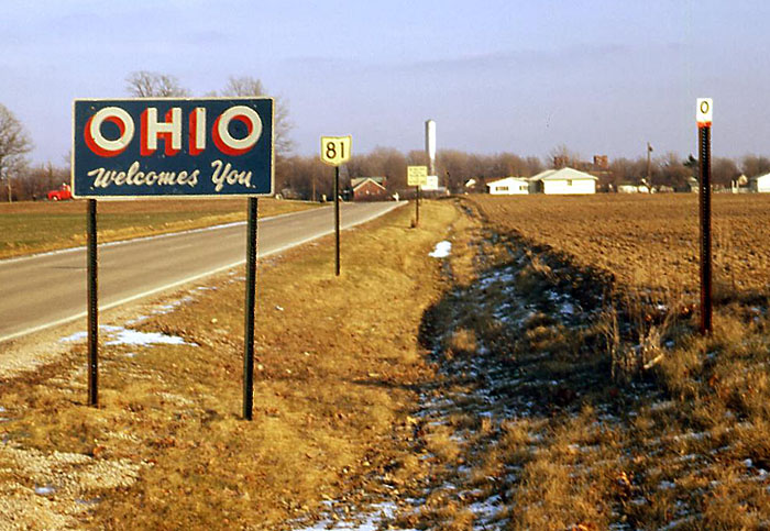 Ohio State Highway 81 sign.