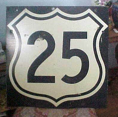 Ohio U.S. Highway 25 sign.