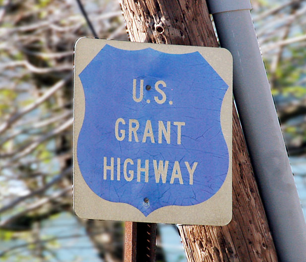 Ohio U. S. Grant Highway sign.