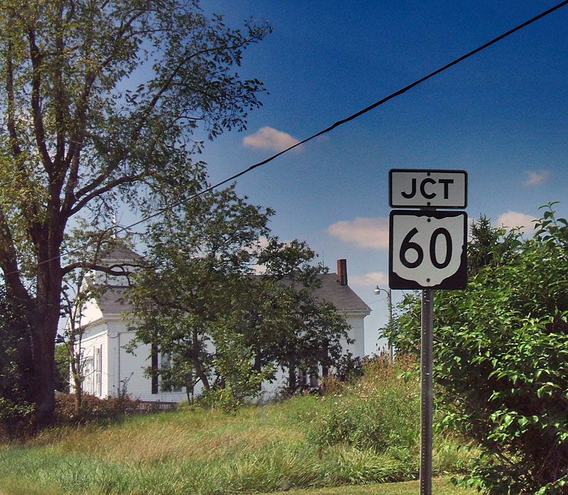 Ohio State Highway 60 sign.