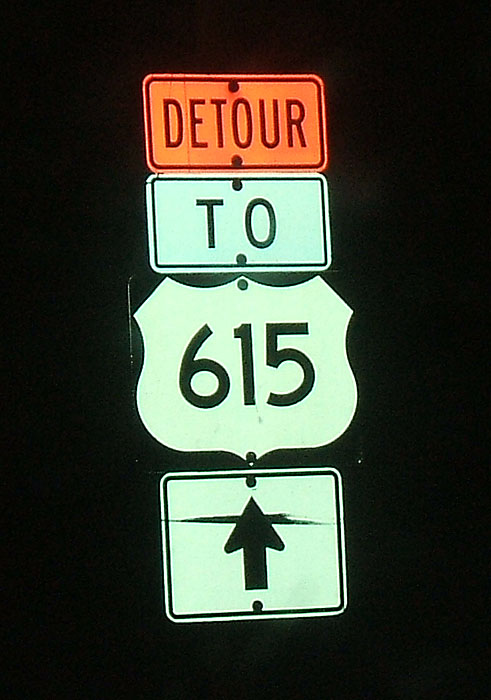 Ohio U.S. Highway 615 sign.