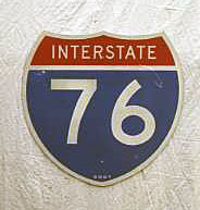 Ohio Interstate 76 sign.